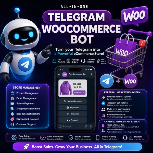 best Telegram bot for WooCommerce