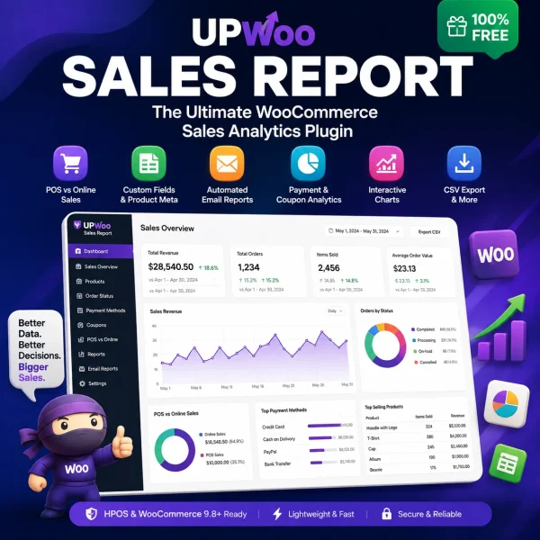 Free WooCommerce Sales Reporting Plugin