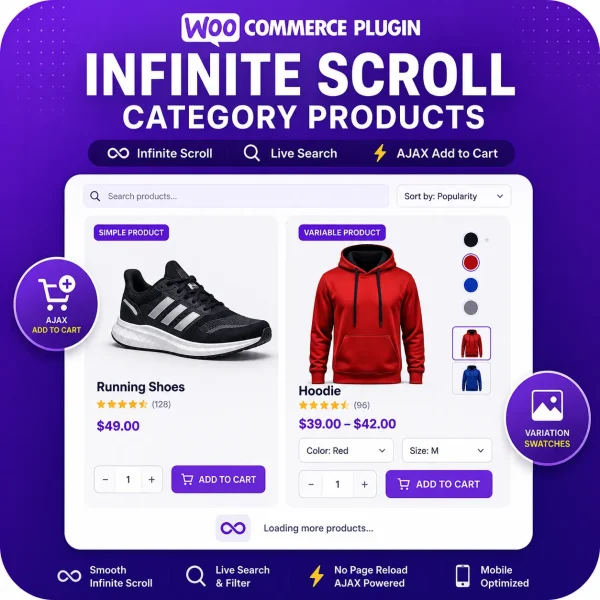 WooCommerce Infinite Scroll Plugin · v6.0