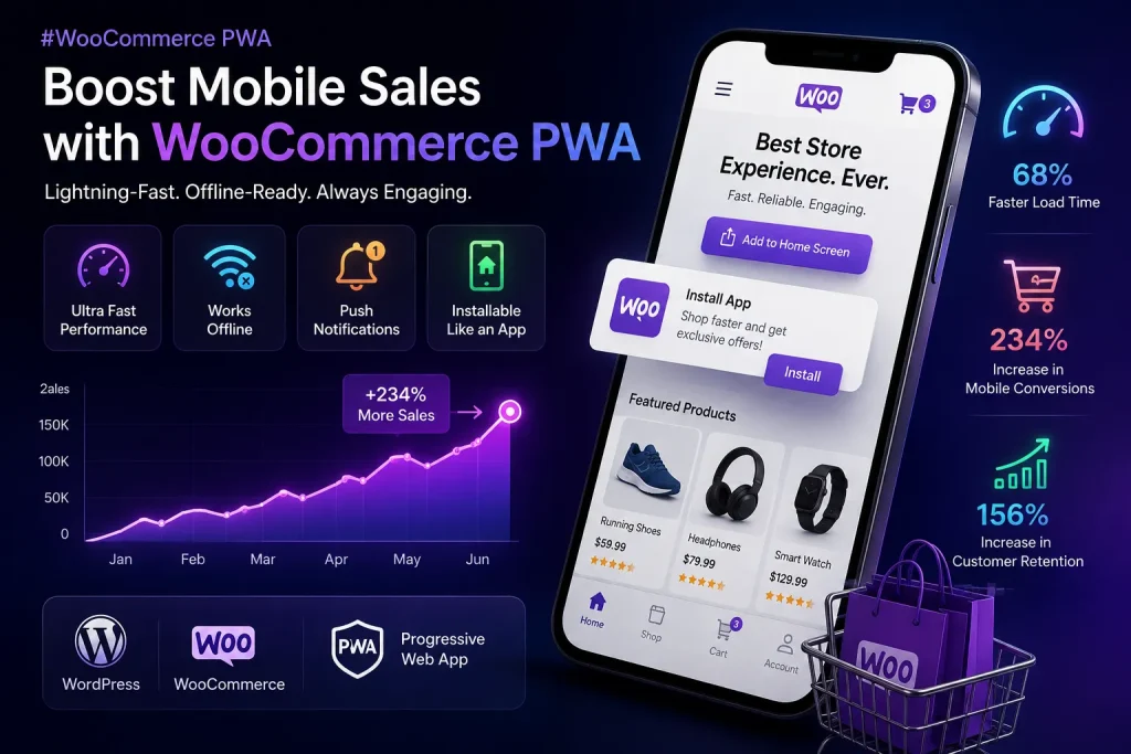 WooCommerce PWA : Turn Your Store Into a Fast, Installable Mobile App 3 WooCommerce PWA is a Progressive Web App experience built around a WooCommerce store